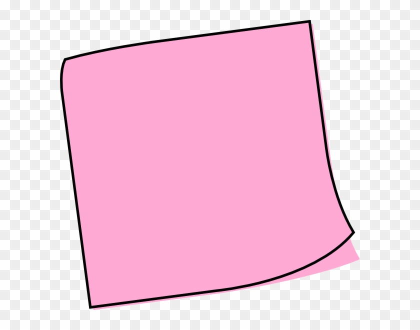 Pink Sticky Note Clip Art #427219