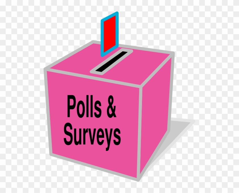 Ballot Box Pink Clip Art - Poll Clip Art #427225