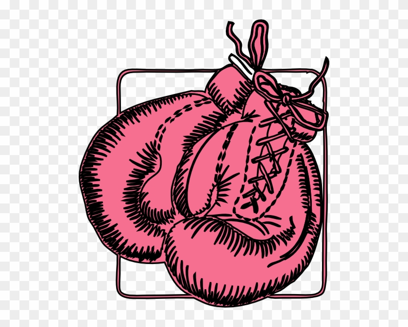 Pink Boxing Gloves Logo #427236