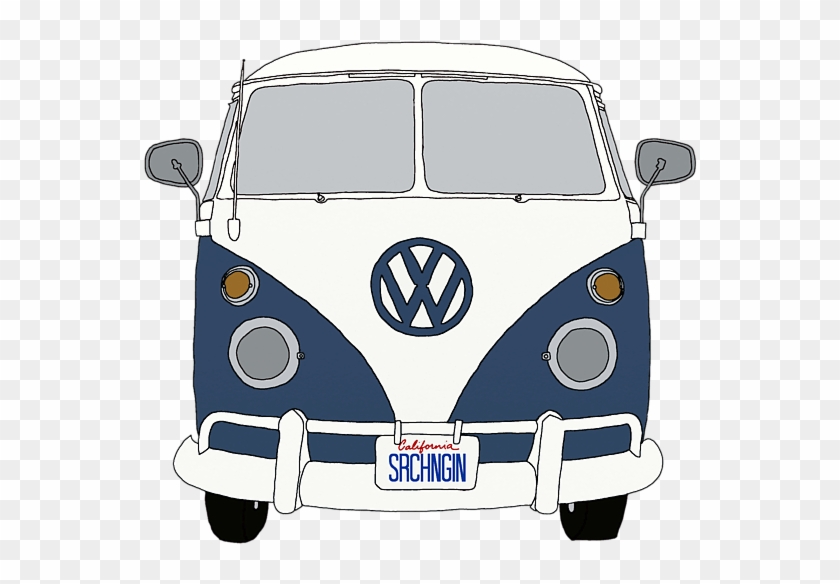 Vw Bus Front End Blue Priscilla Wolfe Transparent - Vw Bus Transparent #427252