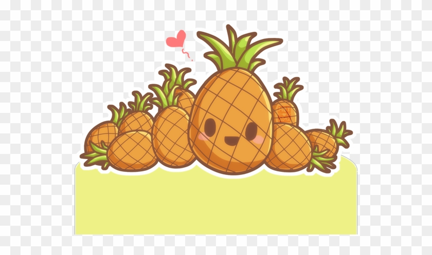 Drawn Pineapple Chibi - Cute Pineapple Sketch #427271