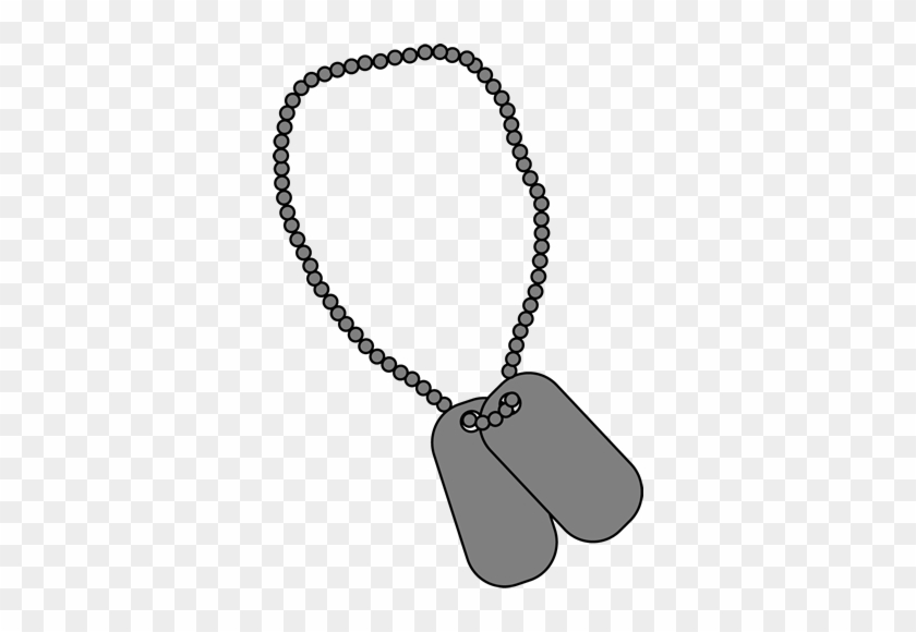 Military Dog Tags Clip Art Image Blank Military Dog - Clip Art Dog Tags #427429