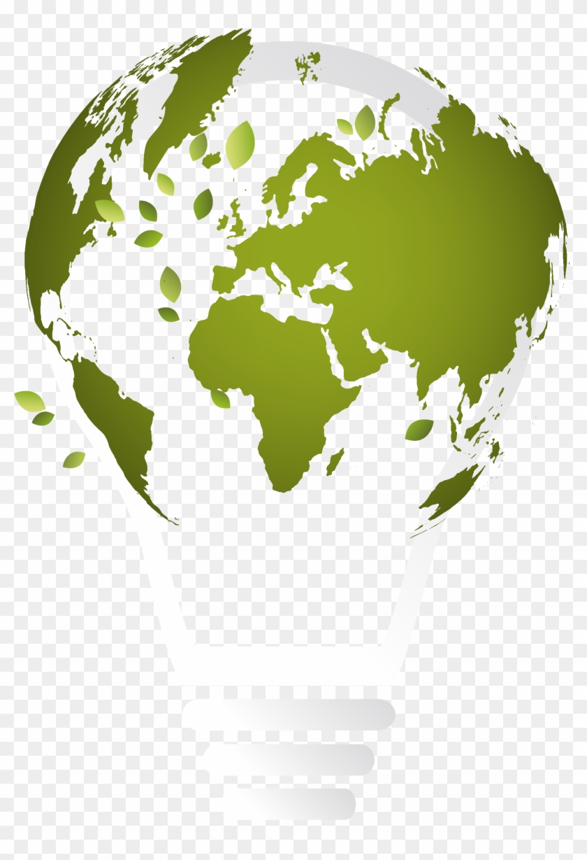 Globe World Map Illustration - Open Book Earth Logo #427481