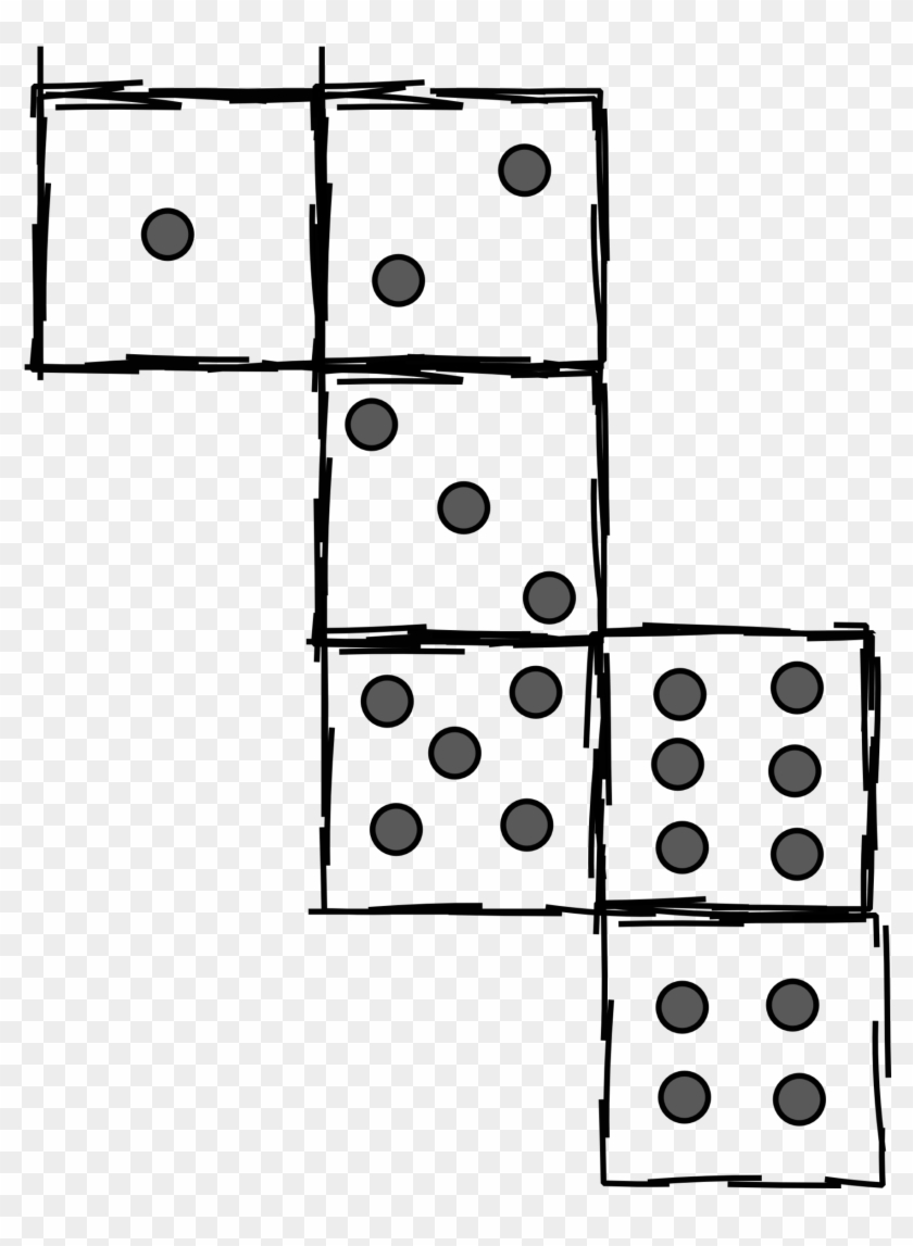 Minimalist Rectangular Prism Clip Art Medium Size - Net Of A Dice #427523