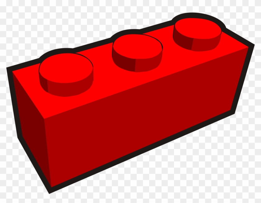 Clipart Clip Is A Brick - Red 1x3 Lego Brick #427536