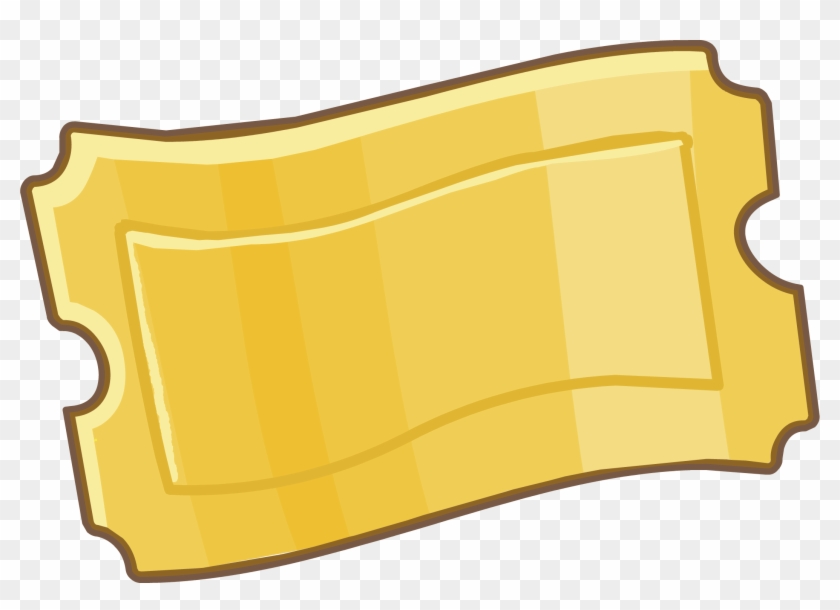 Ticket Game Clip Art - Gold Ticket Png #427546