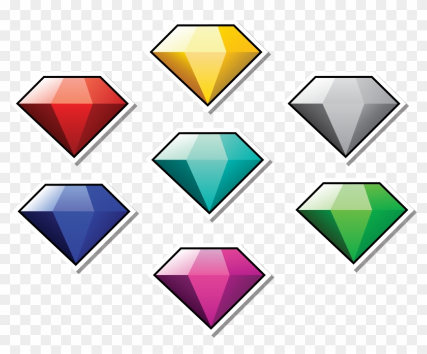 Emerald Clipart Chaos - Chaos Emeralds Png #427598