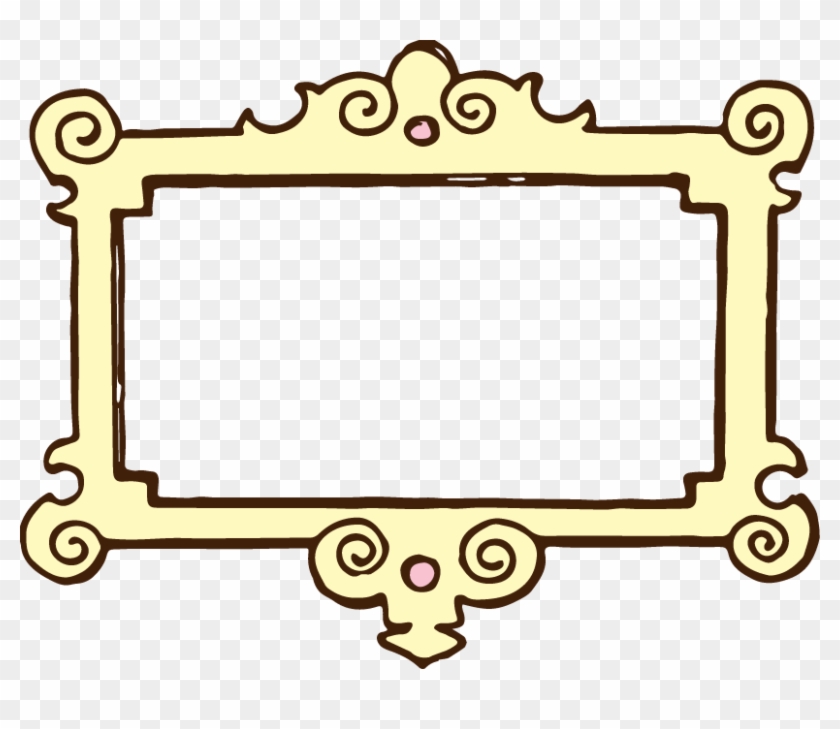 Yellow Clip Art Frame - Black And White Picture Frame Border #427633