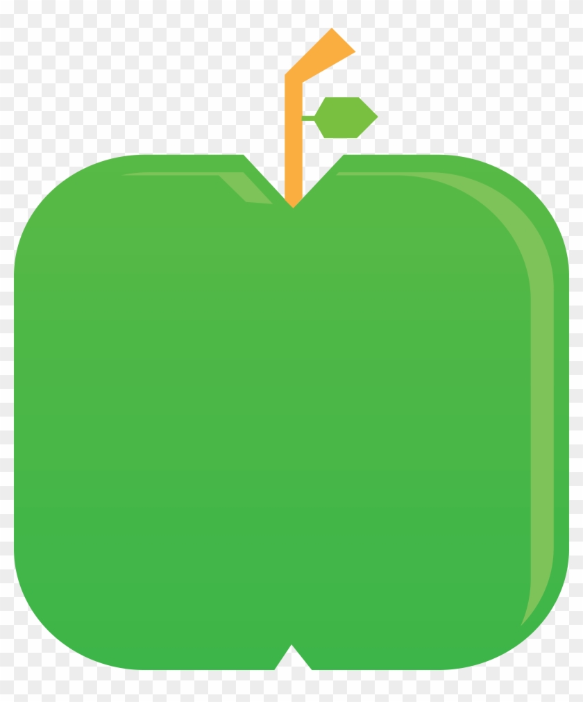 Free Clipart Of A Green Apple - Clip Art #427716