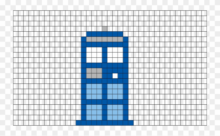 Tardis Doctor Who Phone Booth Pixel Art Brik - Pixel Art Doctor #427752