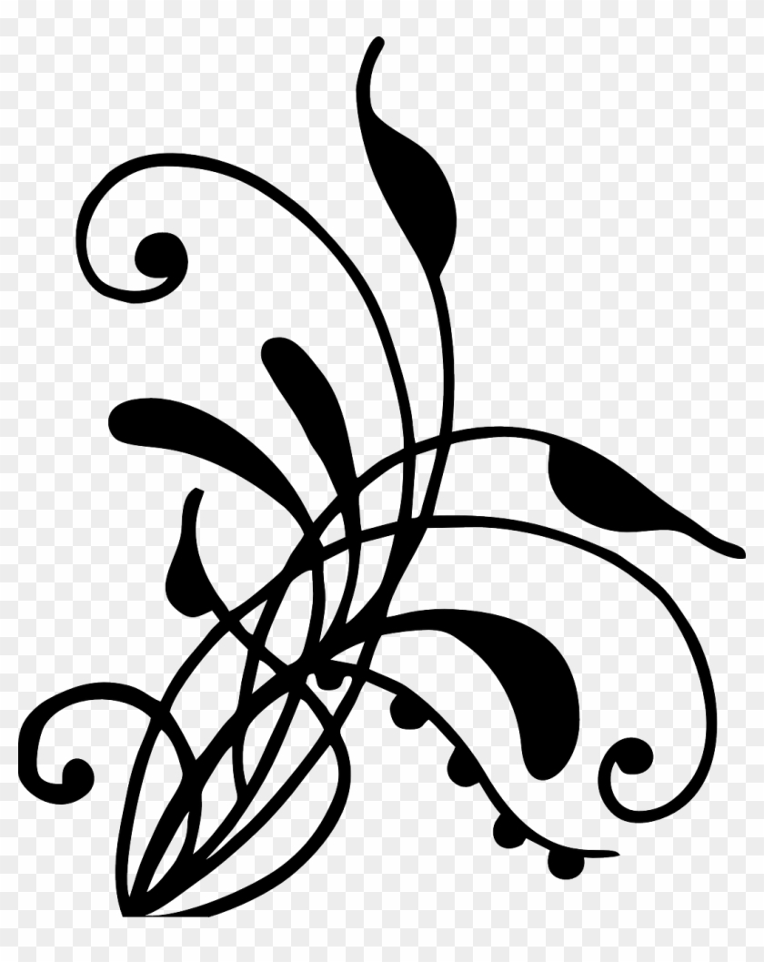Henna Vines Swirl Artwork Png Image - Vine Plant Silhouette #427762