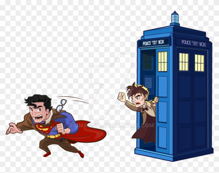 Axelmedellin 215 51 Superman Tardis By Jmascia - Cartoon Tardis #427811