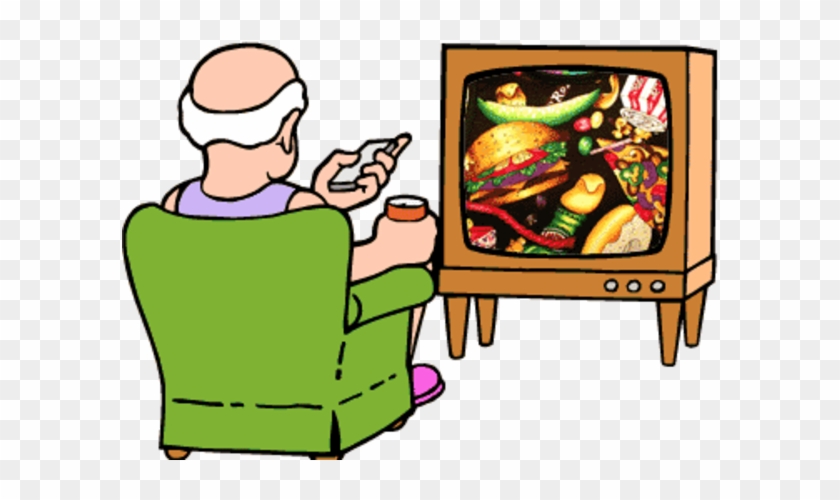 Clipart - Person Watching Tv Cartoon #427967