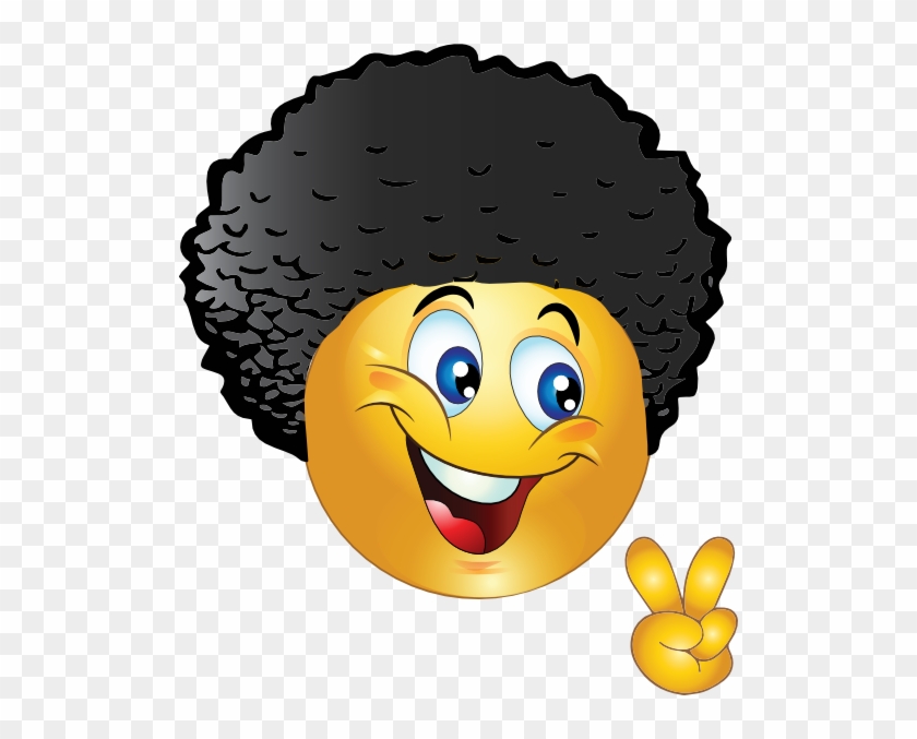 Hair Clipart Big Hair - Gif Smiley #428008