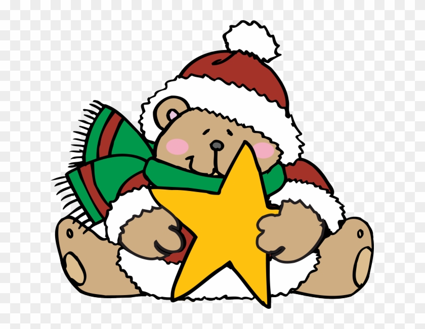 Christmas Teddy Bears Clip Art - Christmas Teddy Bear Clipart #428014