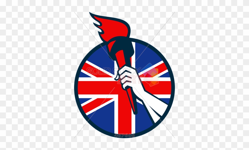 Stock Illustration Of Old Fashioned Cartoon Drawing - Britian Flag Cartoons #428039