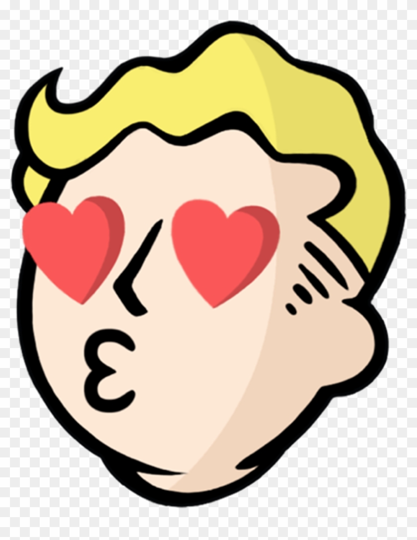 @officialstars 🍀👑↗ Fallout Love Funny Blonde Hearts - Fallout Shelter Logo #428201