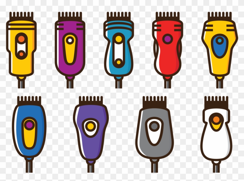 Vector Hair Clippers Icons - Hair Clipper Cartoon #428250