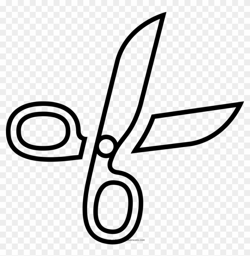 Imagination Scissors Coloring Page Ultra Pages Sevimlimutfak - Dibujo De Tijeras Para Colorear #428269