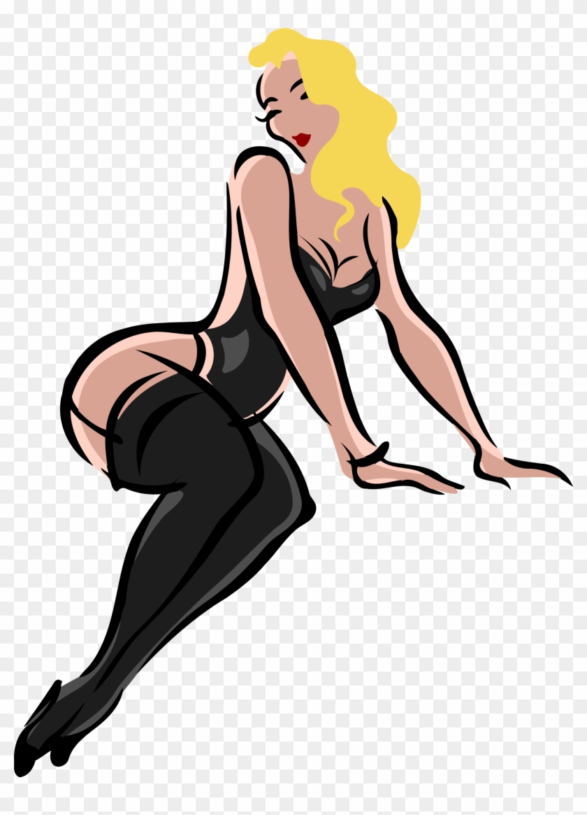Big Image - Clipart Of A Sexy Girl #428270
