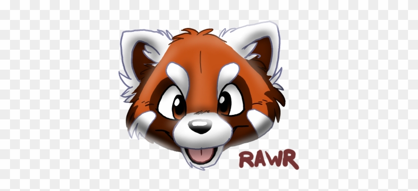 Red Panda - Cartoon Red Panda Face #428339