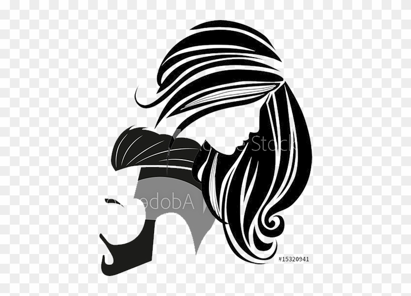 Professional Hair Stylist - Silhouette Hair Icon - Free Transparent PNG  Clipart Images Download