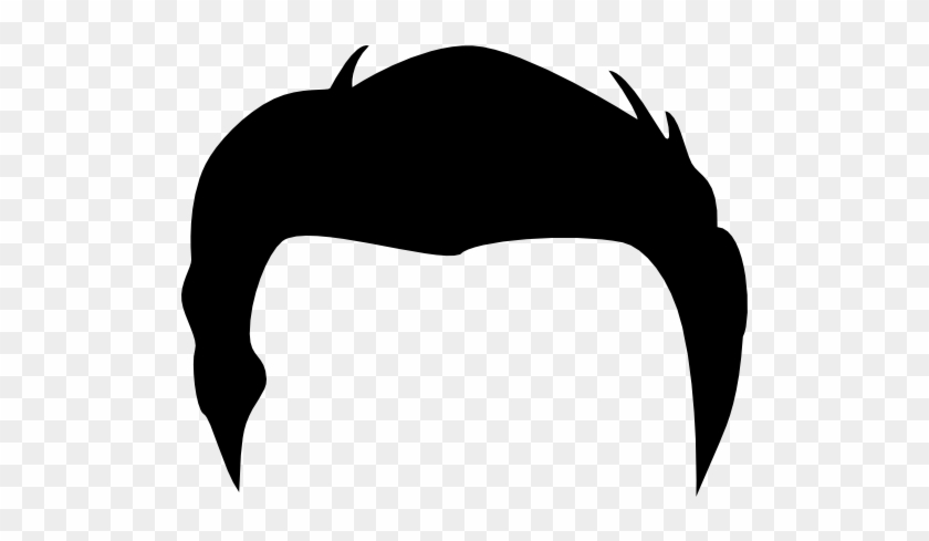 Male Short Hair Wig Shape - Male Hair Clip Art #428490