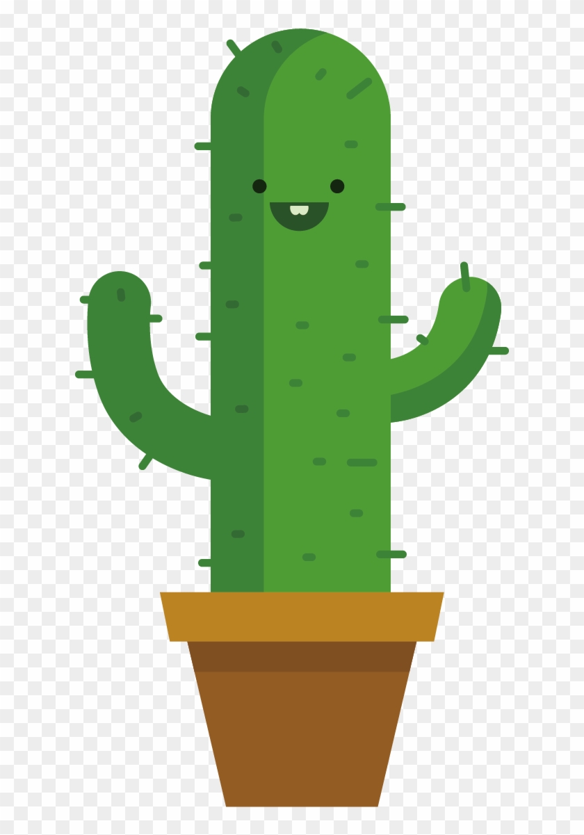 Plant Cactaceae Euclidean Vector Drawing - Cactus Cartoon Drawing #428512