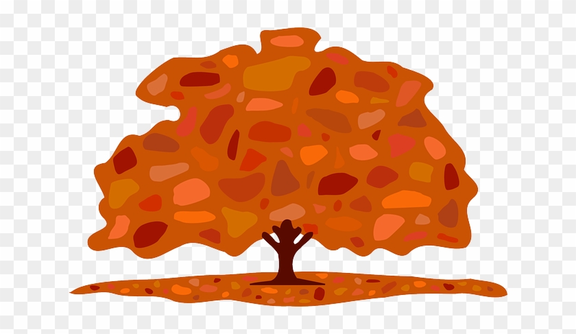 Brown Tree, Fall, Autumn, Foliage, Greenery, Brown - Trees In Fall Cartoon #428566