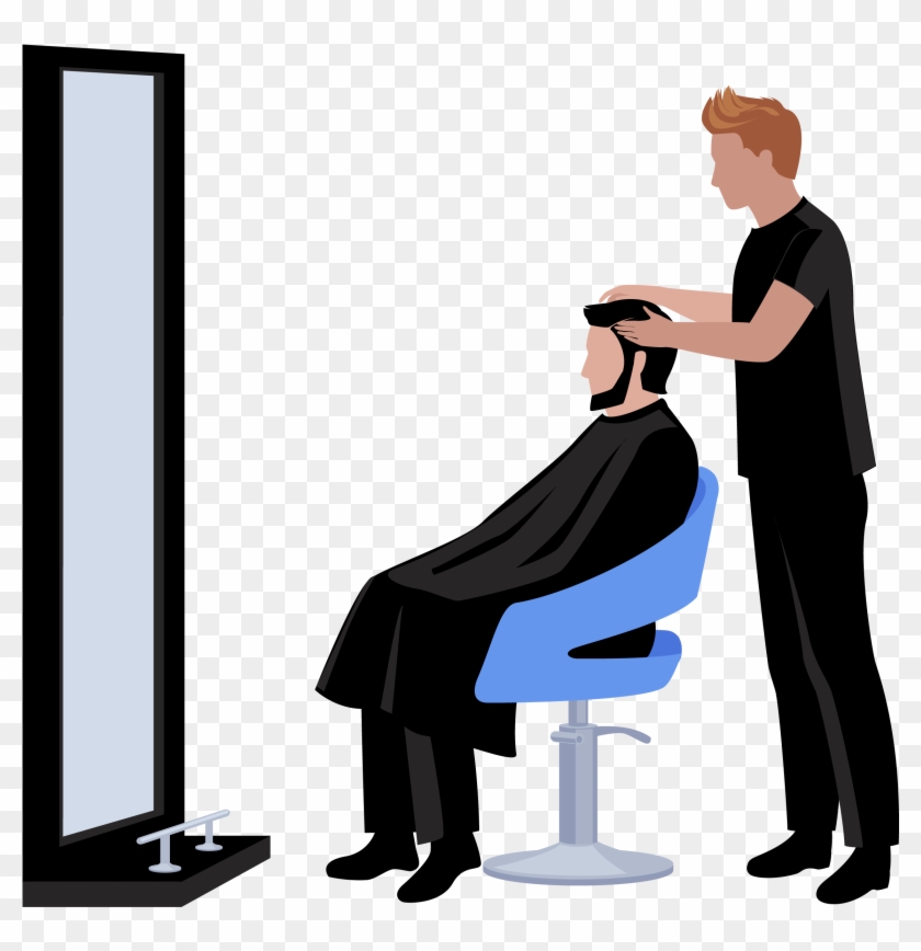 Beauty Parlour Euclidean Vector Hairdresser Hairstyle - Corte De Cabelo Png Vetor #428653