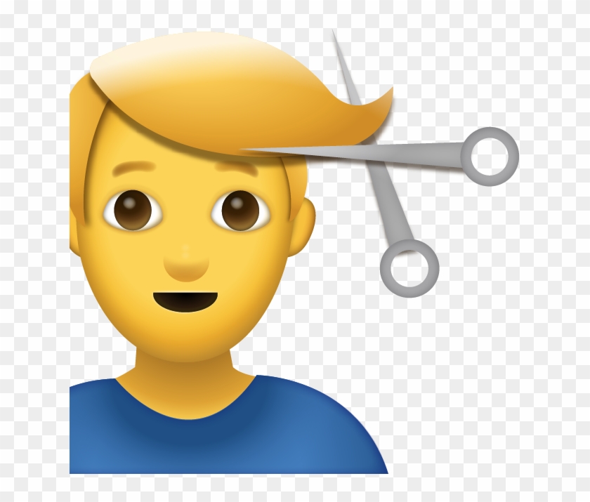 Man Getting Haircut Iphone Emoji Jpg - Mens Haircut Emoji #428687