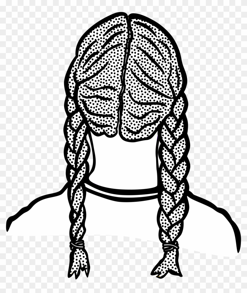 Clipart - Braid Clipart Black And White #428793