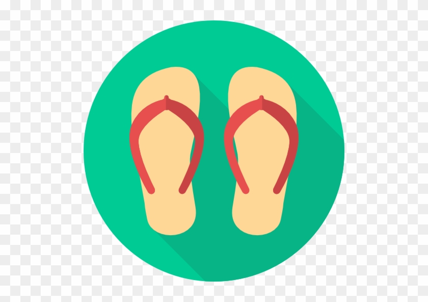 Flip Flops Free Icon - Flip Flop Flat Icon #428826