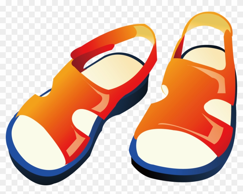 Sandal Flip-flops Clip Art - Sandal Flip-flops Clip Art #428853