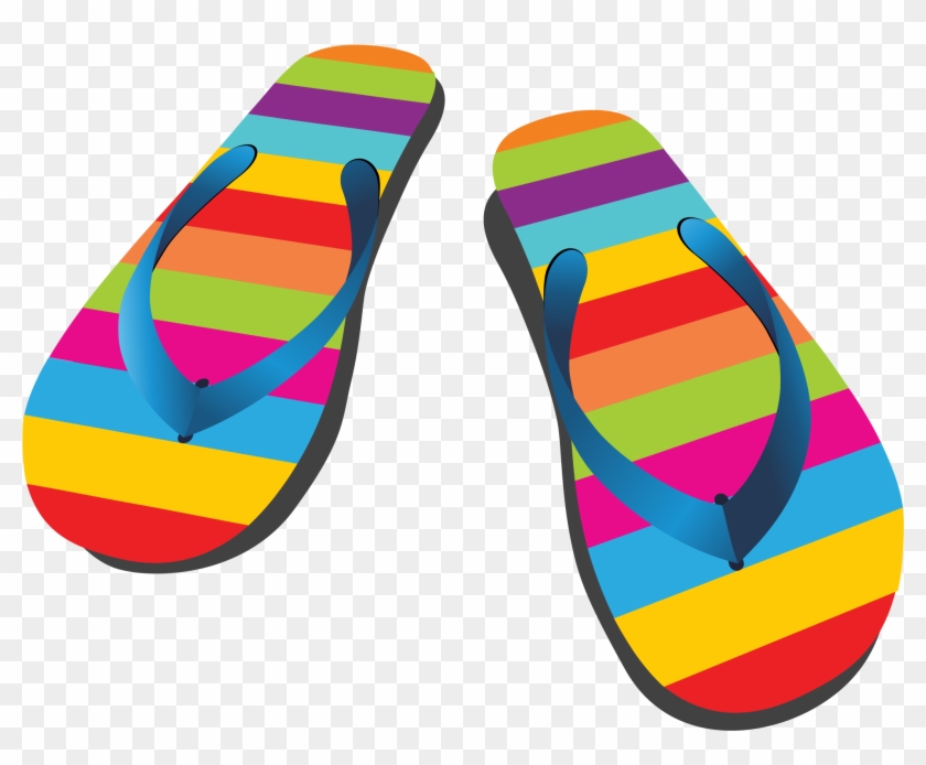 Flip-flops Sandal Shoe - Vector Flip Flops Logo #428873