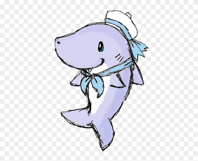 Drawn Shark Baby Shark - Cartoon #428932
