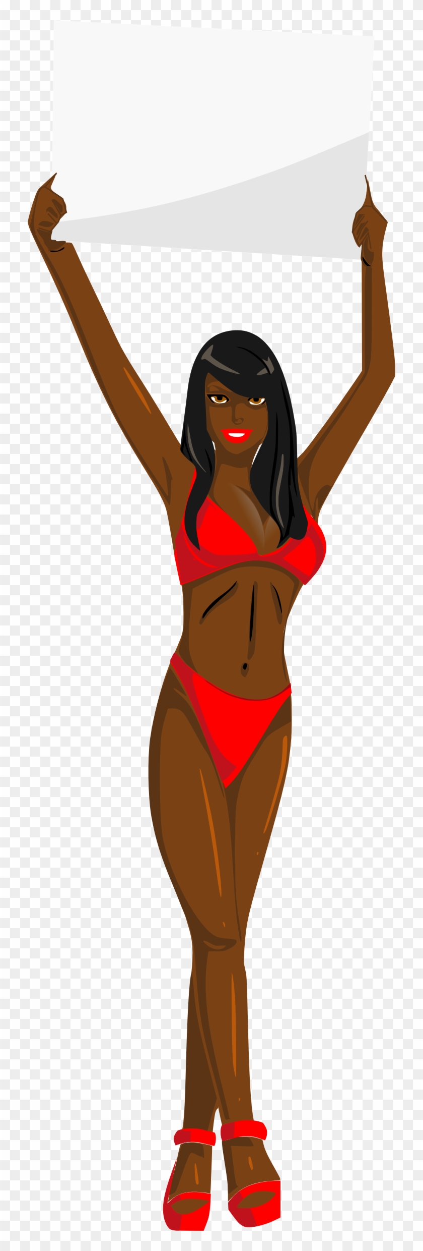 Big Image - Bikini Black Girl Cartoon #429397