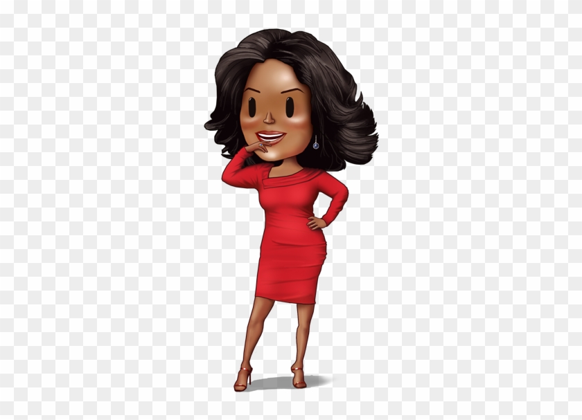 Illustration Of Oprah Winfrey - Cartoon #429424