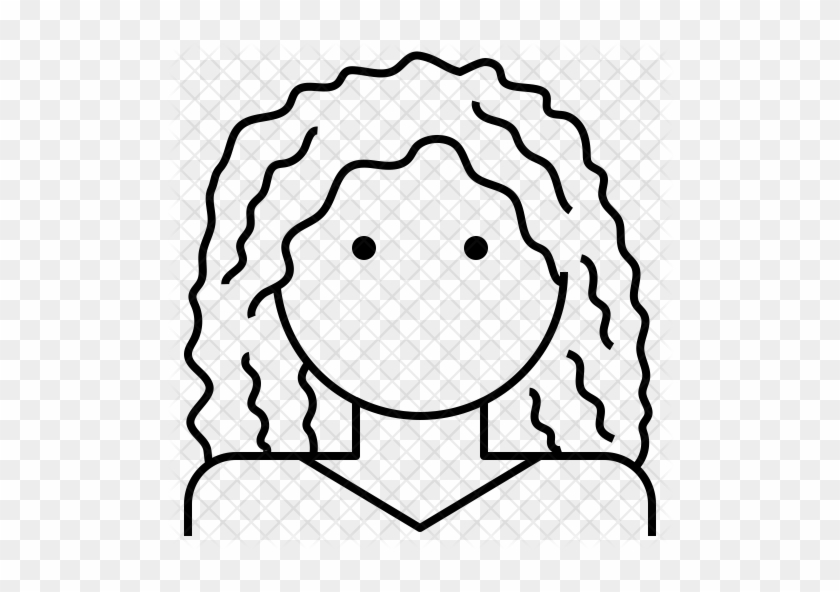 Curly-hair Woman Icon - Icon #429441