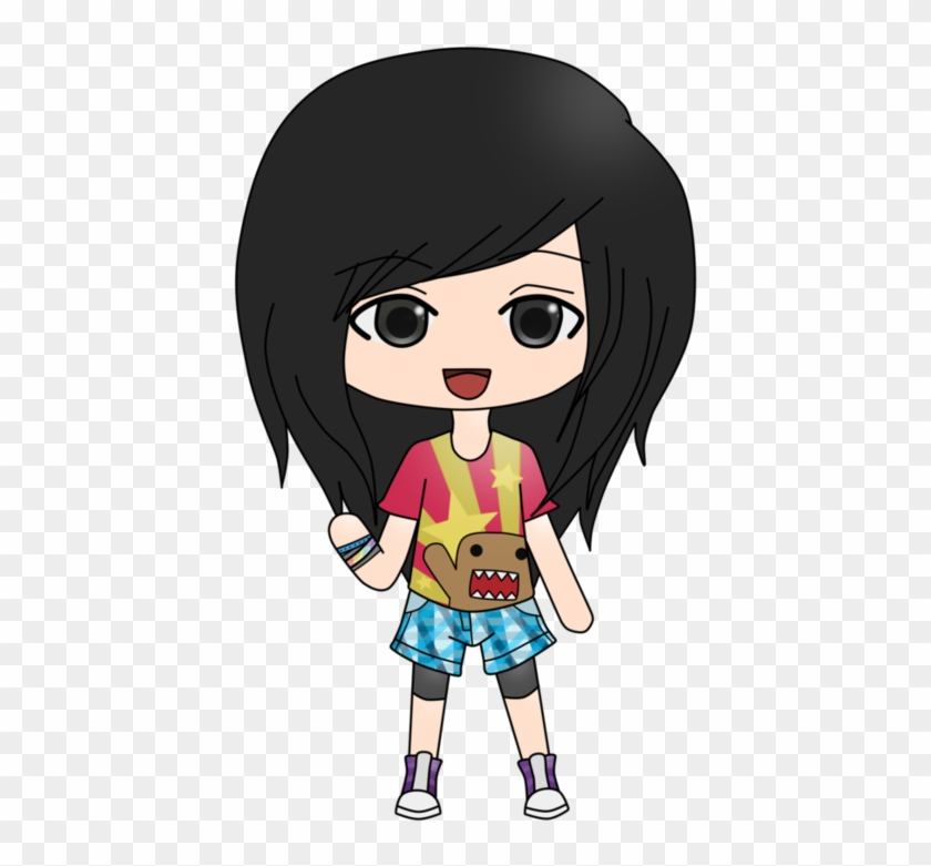 Chibi Girl By Erin-chan143 - Girl With Black Hair Chibi #429453