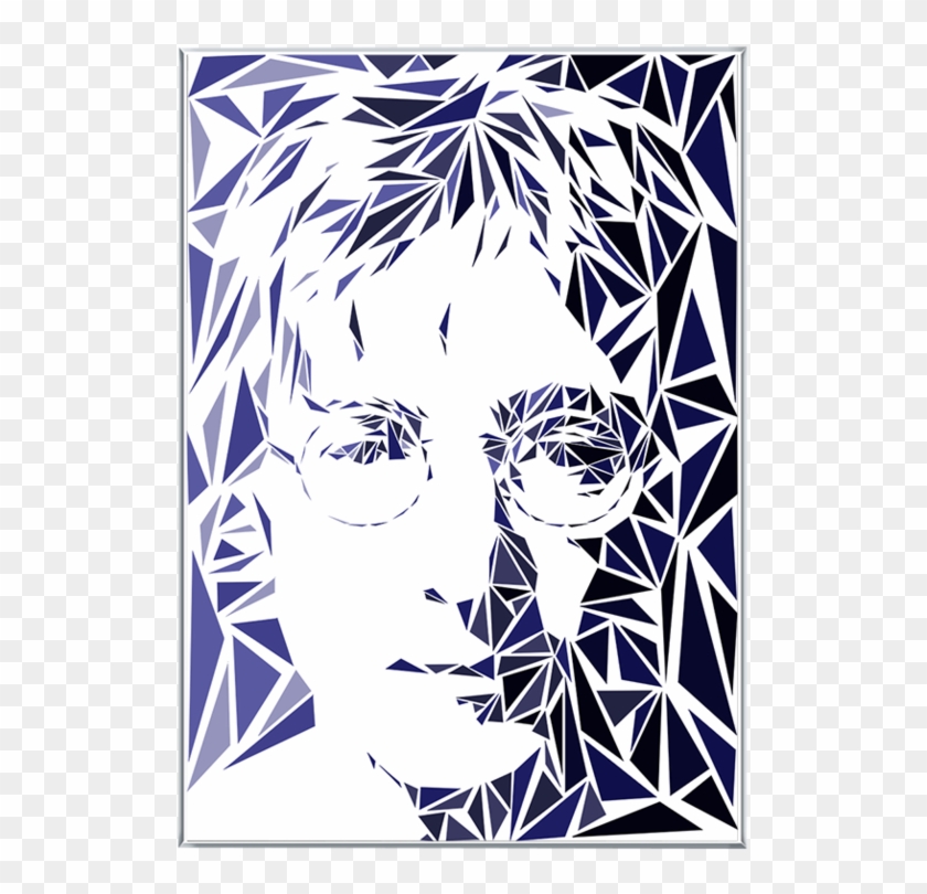 John Lennon - Cristian Mielu Large 3-piece Canvas Print - John Lennon #429580