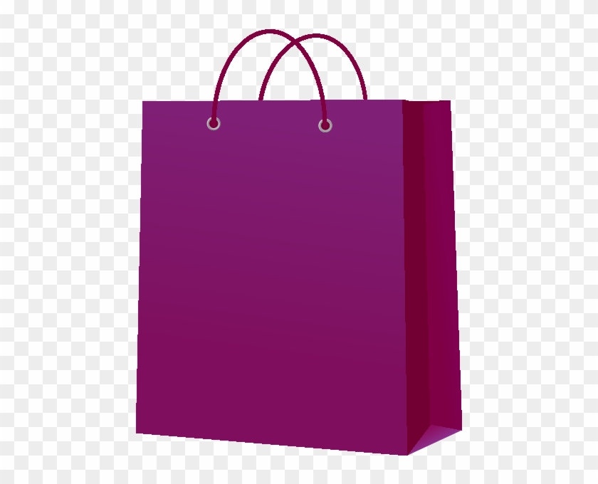 Paper Bag Purple Vector Icon - Paper Bag Pink Png #429633