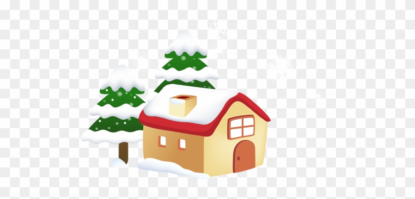 Snowy House Icon - Cartoon #429820