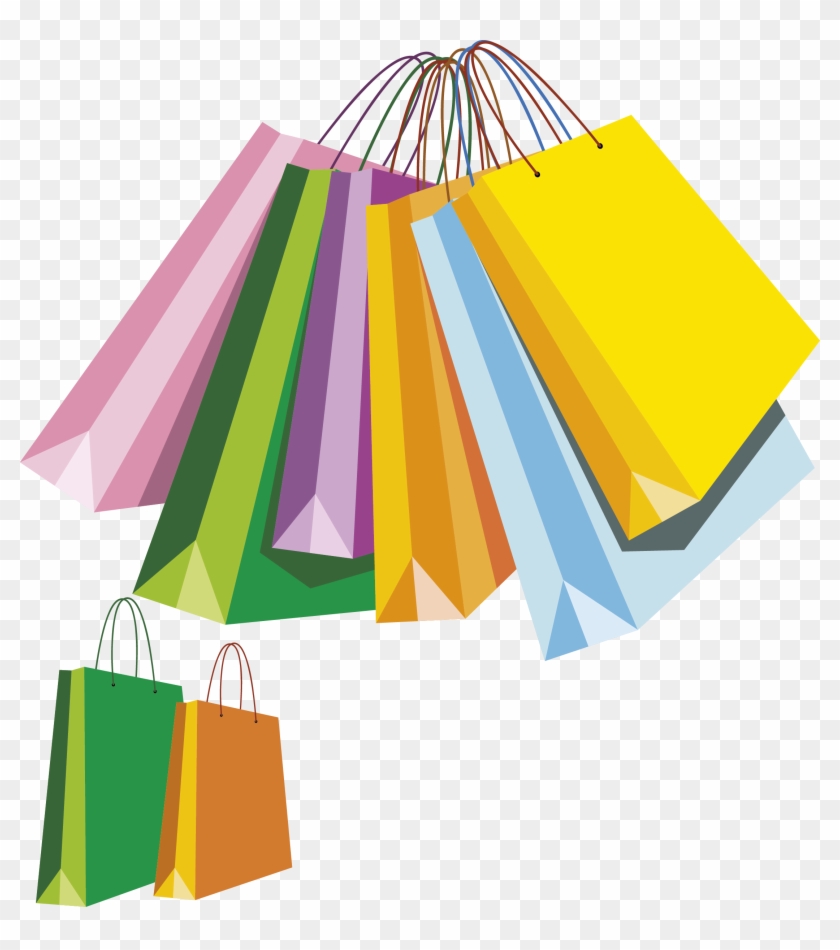 Shopping Bag Clip Art - Shopping Bags Clip Art #429834