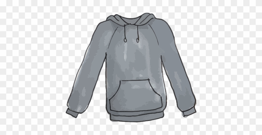 Simple Hoodie Clipart Free To Use Public Domain Clothing - Clipart Hoodie Transparent Background #429998