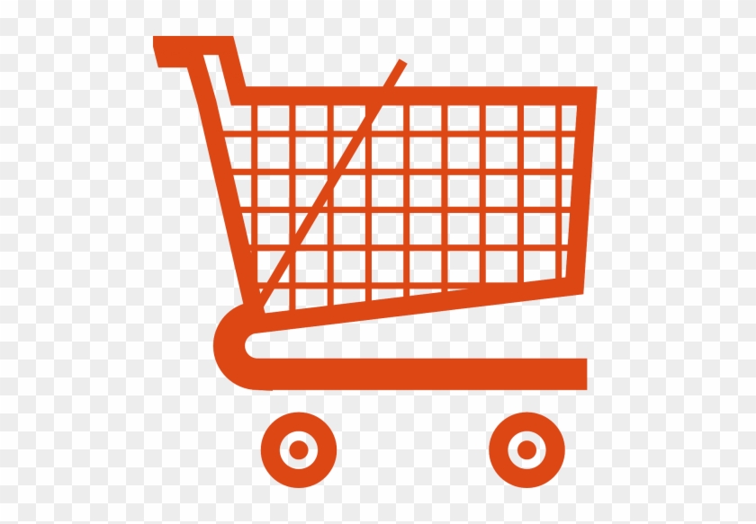 Shopping - Orange Shopping Cart Icon #430006