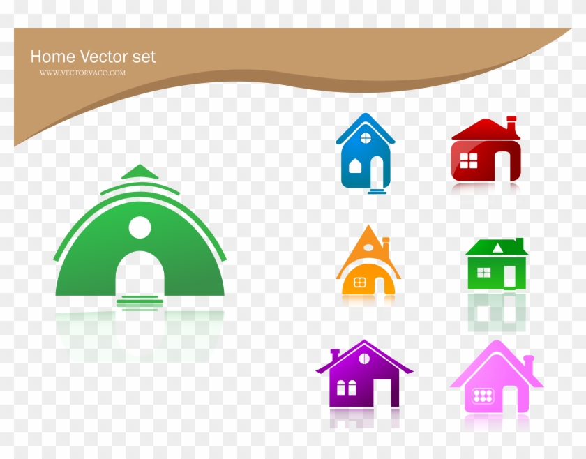 Free Vector Home Icons Free Vector - Icon 3d Home Page #430022