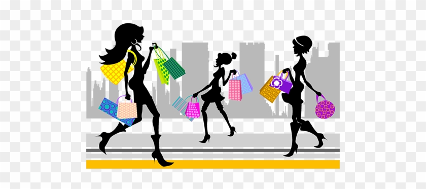 Women With Shopping Bags Vector Set Free People Vectors - Fashion Shopping Girl Vector #430098