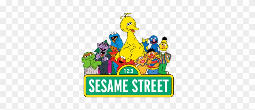 Sesame Street Clipart Logo - Sesame Street Big Bird Elmo Edible #430209.