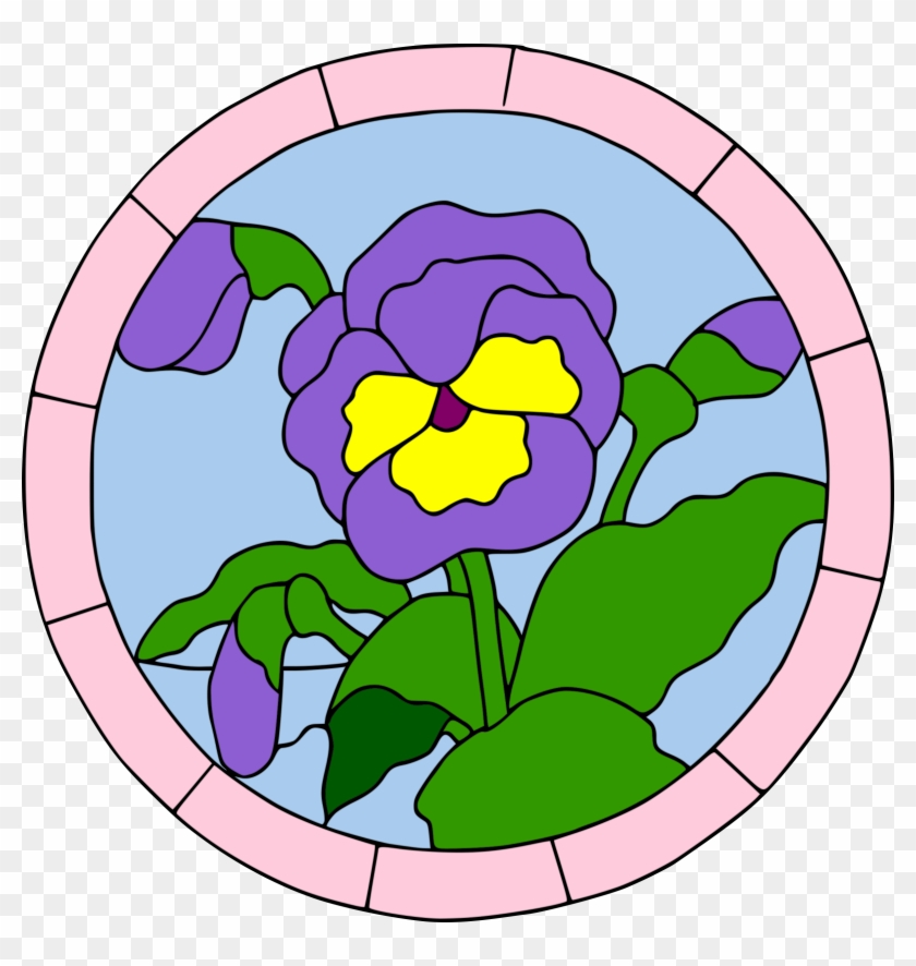 Pansy Stained Glass - Pansy Stained Glass #430231